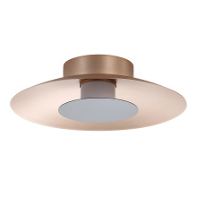 Golden 6400-FM12 FRG-GRA - Yep by Golden Lighting Luma Integrated LED Flush Mount in French Gold and Graphite shade